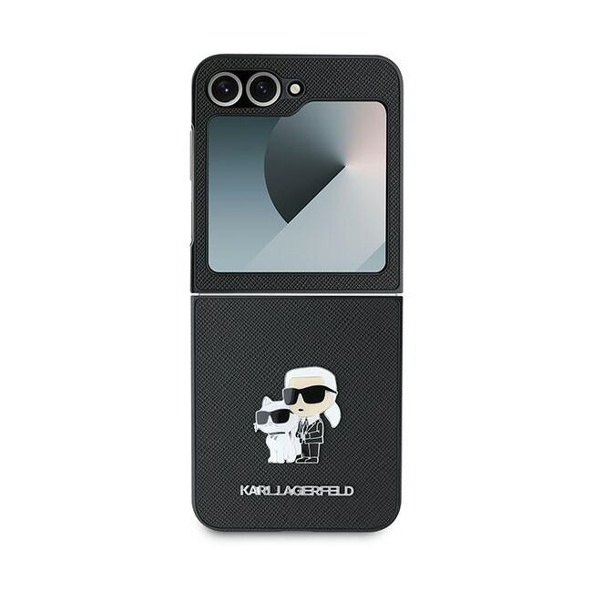 Husa premium pentru  Samsung Galaxy Z Flip 6 Karl Lagerfeld superior quality - Negru denim