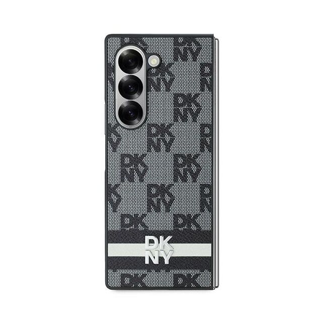 Husa premium pentru  Samsung Galaxy Z Fold 6 DKNY Pattern Energy - Gri inchis