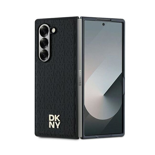 Husa premium pentru  Samsung Galaxy Z Fold 6 DKNY Pattern Energy - Negru