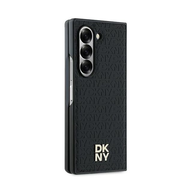 Husa premium pentru  Samsung Galaxy Z Fold 6 DKNY Pattern Energy - Negru