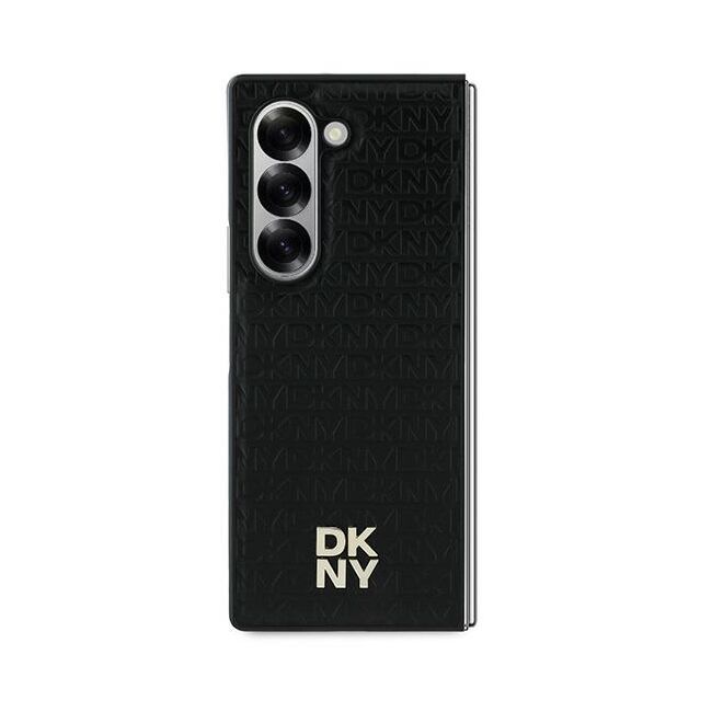 Husa premium pentru  Samsung Galaxy Z Fold 6 DKNY Pattern Energy - Negru