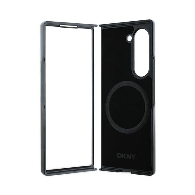Husa premium pentru  Samsung Galaxy Z Fold 6 DKNY Pattern Energy - Negru
