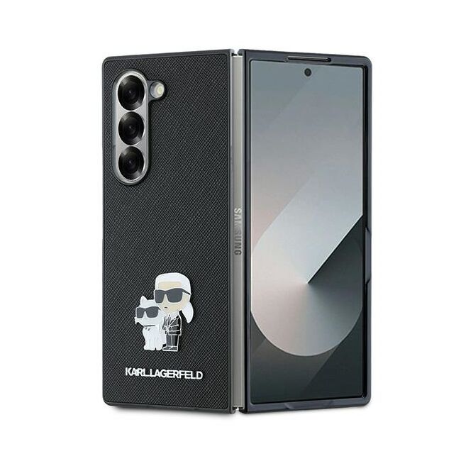 Husa premium pentru  Samsung Galaxy Z Fold 6 Karl Lagerfeld superior quality - Negru denim