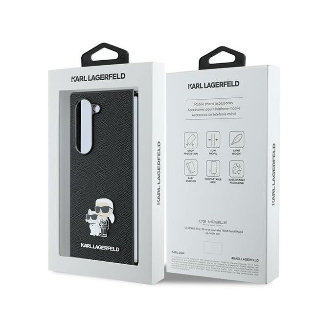 Husa premium pentru  Samsung Galaxy Z Fold 6 Karl Lagerfeld superior quality - Negru denim