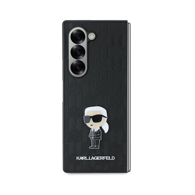 Husa premium pentru  Samsung Galaxy Z Fold 6 Karl Lagerfeld superior quality - Negru