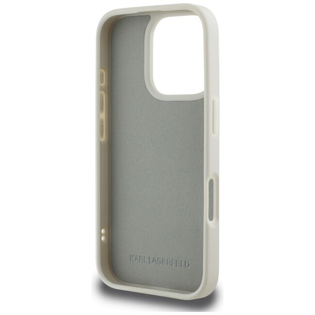 Husa premium pentru  iPhone 16 Pro Karl Lagerfeld superior quality - Gri