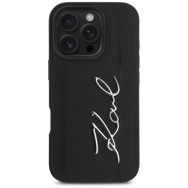 Husa premium pentru  iPhone 16 Pro Max Karl Lagerfeld superior quality - Negru mat