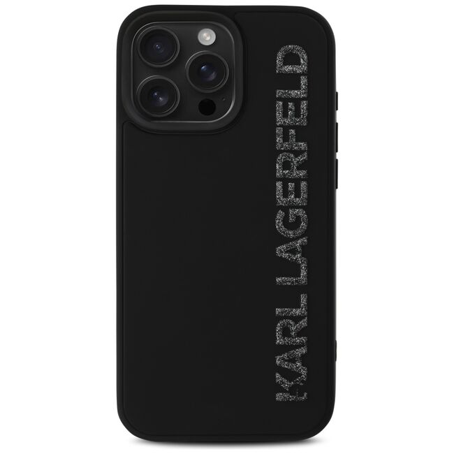 Husa premium pentru  iPhone 16 Pro Max Karl Lagerfeld superior quality - Negru royal