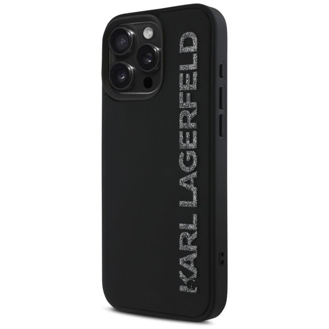 Husa premium pentru  iPhone 16 Pro Max Karl Lagerfeld superior quality - Negru royal