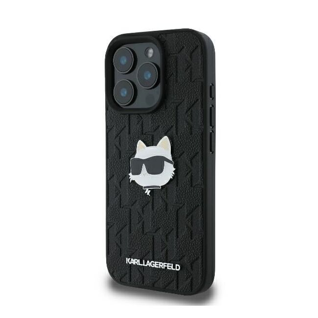Husa premium pentru  iPhone 16 Pro Max Karl Lagerfeld superior quality - Negru