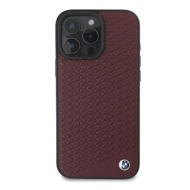 Husa premium pentru  iPhone 16 Pro Max compatibila MagSafe BMW Signature - Bordeaux