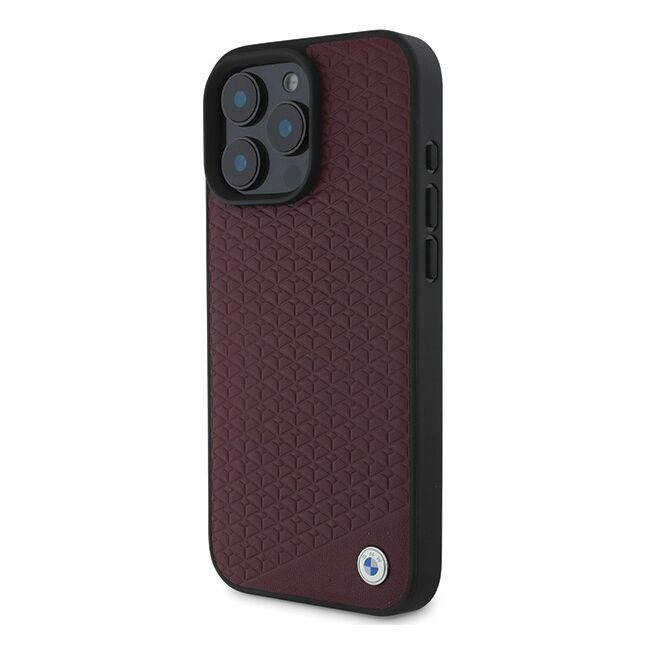 Husa premium pentru  iPhone 16 Pro Max compatibila MagSafe BMW Signature - Bordeaux