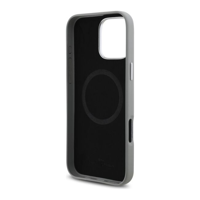Husa premium pentru  iPhone 16 Pro Max compatibila MagSafe BMW Signature - Gri