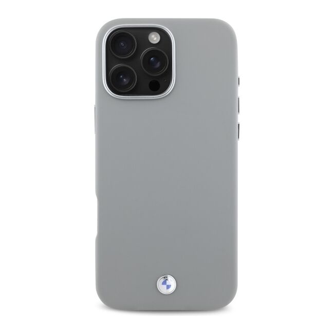 Husa premium pentru  iPhone 16 Pro Max compatibila MagSafe BMW Signature - Gri