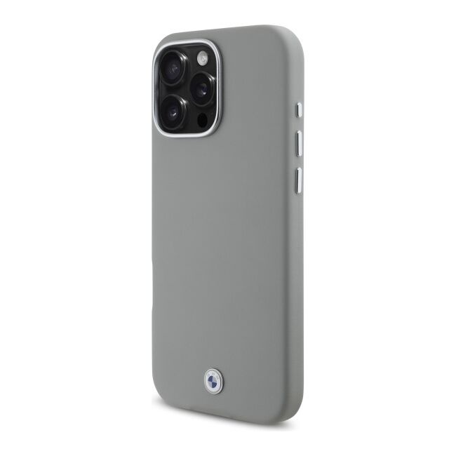 Husa premium pentru  iPhone 16 Pro Max compatibila MagSafe BMW Signature - Gri