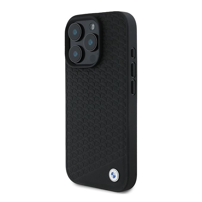 Husa premium pentru  iPhone 16 Pro Max compatibila MagSafe BMW Signature - Negru denim