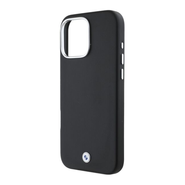 Husa premium pentru  iPhone 16 Pro Max compatibila MagSafe BMW Signature - Negru electric