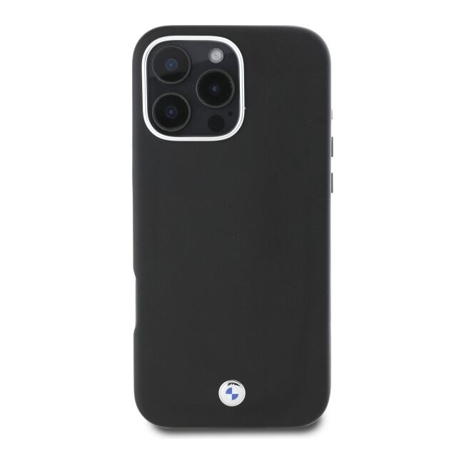 Husa premium pentru  iPhone 16 Pro Max compatibila MagSafe BMW Signature - Negru electric