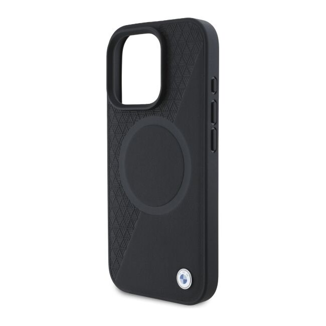 Husa premium pentru  iPhone 16 Pro Max compatibila MagSafe BMW Signature - Negru mat