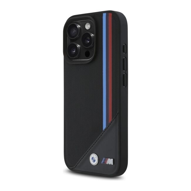 Husa premium pentru  iPhone 16 Pro Max compatibila MagSafe BMW Signature - Negru print