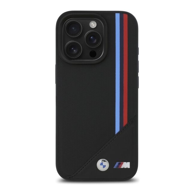 Husa premium pentru  iPhone 16 Pro Max compatibila MagSafe BMW Signature - Negru print