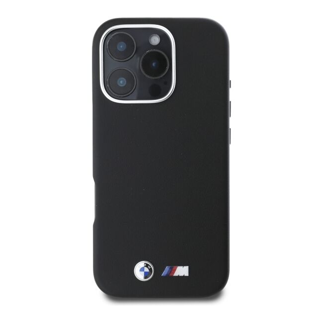 Husa premium pentru  iPhone 16 Pro Max compatibila MagSafe BMW Signature - Negru royal