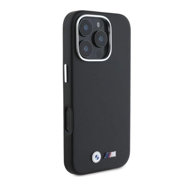 Husa premium pentru  iPhone 16 Pro Max compatibila MagSafe BMW Signature - Negru royal