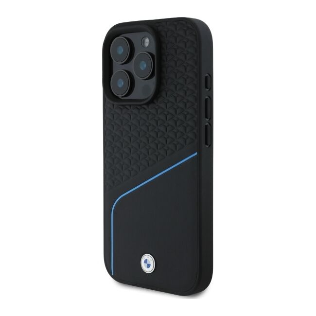Husa premium pentru  iPhone 16 Pro Max compatibila MagSafe BMW Signature - Negru