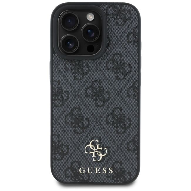Husa premium pentru  iPhone 16 Pro Max compatibila MagSafe Guess Luxury Series - Negru royal