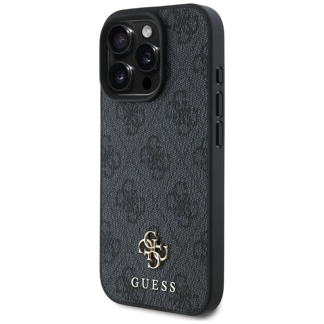 Husa premium pentru  iPhone 16 Pro Max compatibila MagSafe Guess Luxury Series - Negru royal