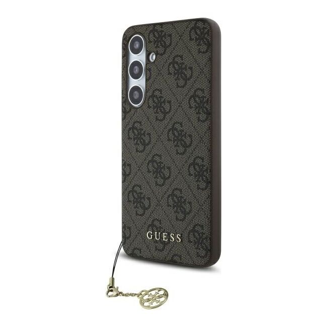 Husa premium pentru  Samsung Galaxy S24 FE Guess Elegance Series - Maro