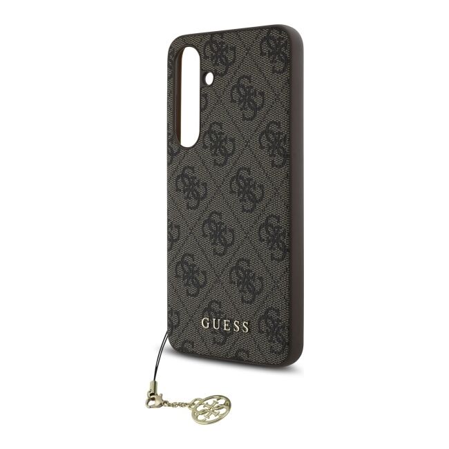 Husa premium pentru  Samsung Galaxy S24 FE Guess Elegance Series - Maro