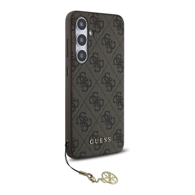 Husa premium pentru  Samsung Galaxy S24 FE Guess Elegance Series - Maro