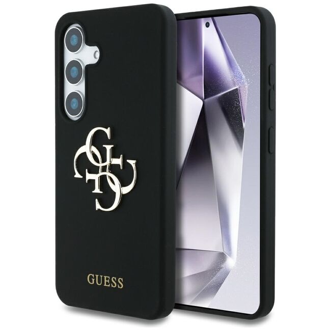 Husa premium pentru  Samsung Galaxy S25 Guess Elegance Series - Negru denim