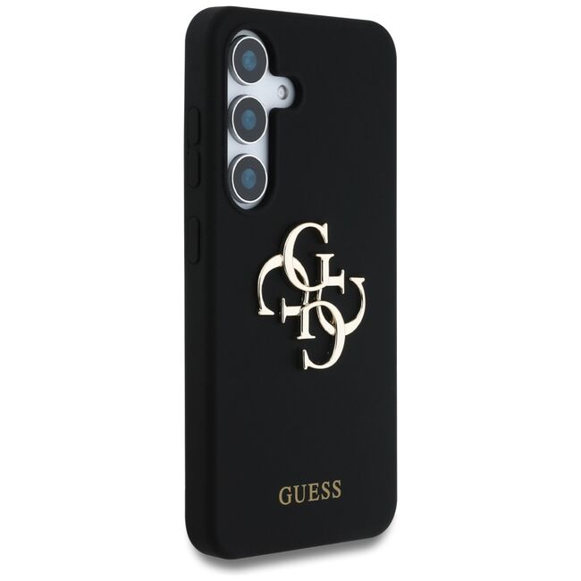 Husa premium pentru  Samsung Galaxy S25 Guess Elegance Series - Negru denim