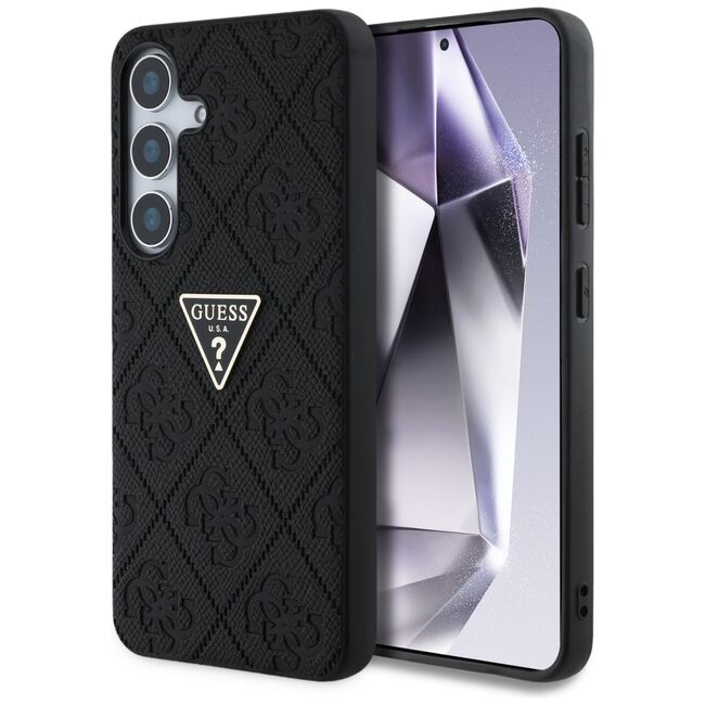 Husa premium pentru  Samsung Galaxy S25 Guess Elegance Series - Negru