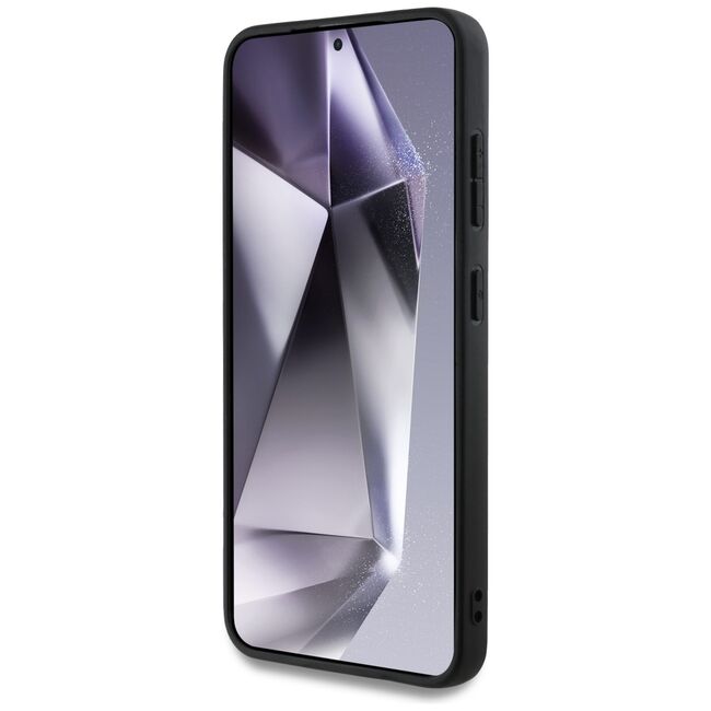 Husa premium pentru  Samsung Galaxy S25 Guess Elegance Series - Negru