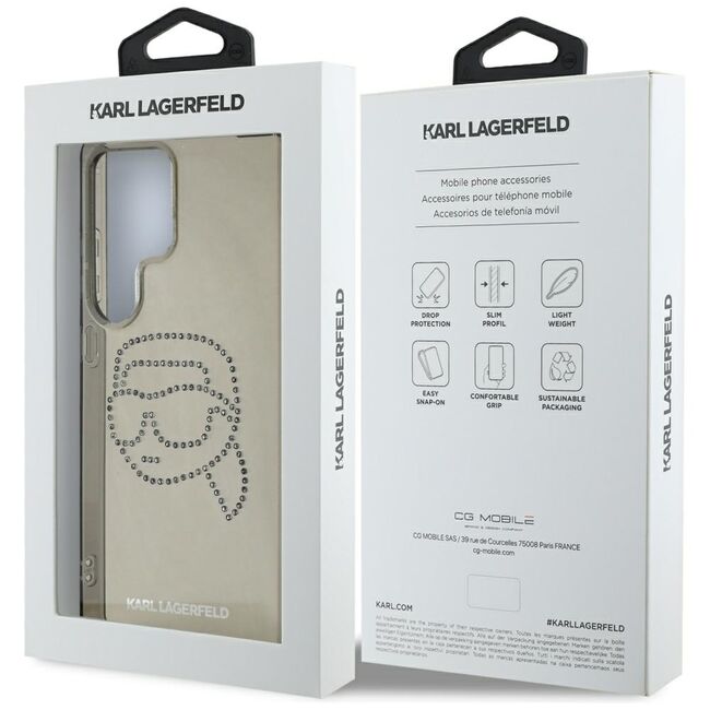Husa premium pentru  Samsung Galaxy S25 Ultra Karl Lagerfeld superior quality - Gri
