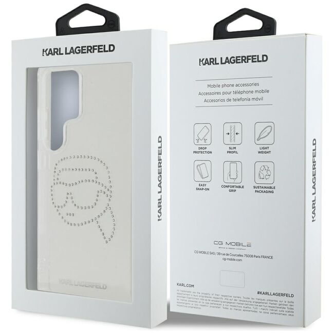 Husa premium pentru  Samsung Galaxy S25 Ultra Karl Lagerfeld superior quality - Transparent