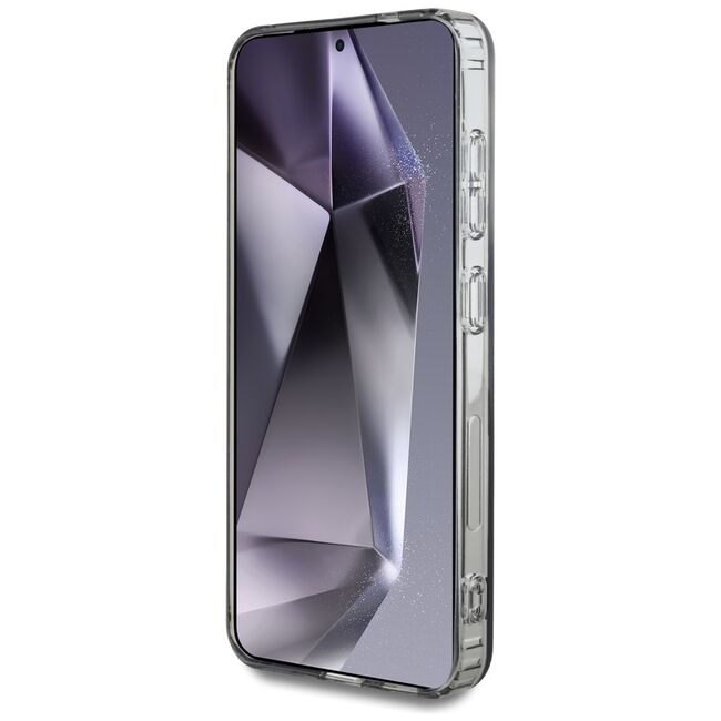 Husa premium pentru  Samsung Galaxy S25 compatibila MagSafe Guess Luxury Series - Gri
