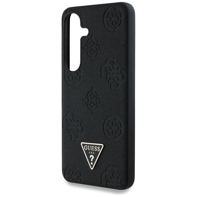 Husa premium pentru  Samsung Galaxy S25 compatibila MagSafe Guess Luxury Series - Negru