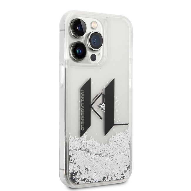 Husa premium pentru  iPhone 14 Pro  Karl Lagerfeld compatibila Magsafe - Alb