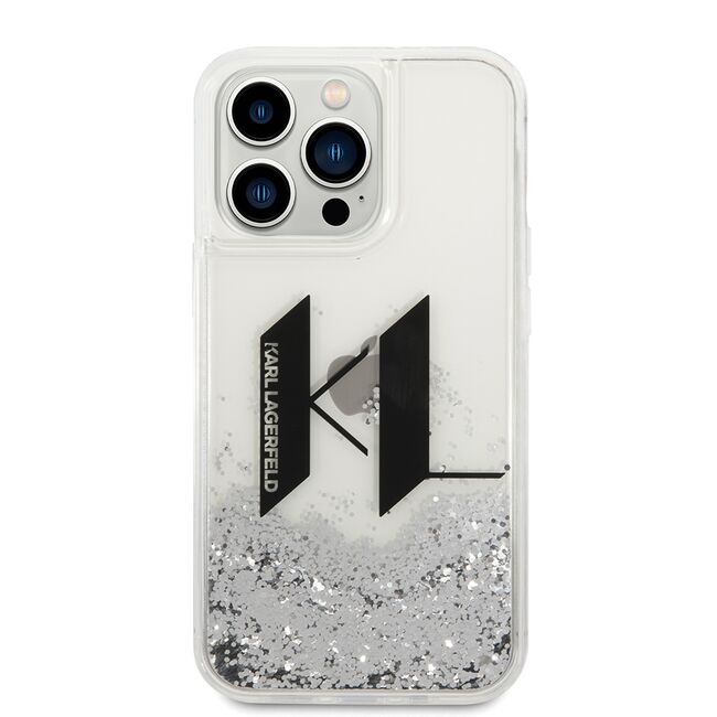 Husa premium pentru  iPhone 14 Pro  Karl Lagerfeld compatibila Magsafe - Alb