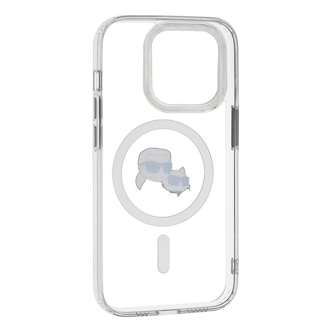 Husa premium pentru  iPhone 14 Pro  Karl Lagerfeld compatibila Magsafe - Alb