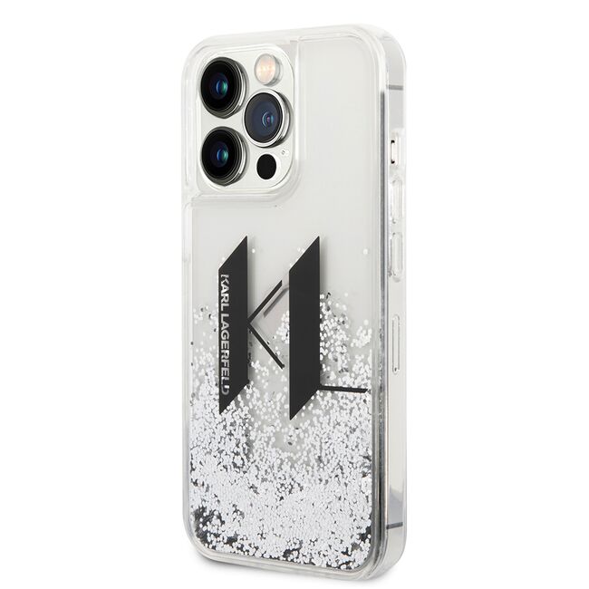 Husa premium pentru  iPhone 14 Pro  Karl Lagerfeld compatibila Magsafe - Alb