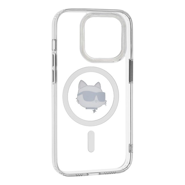 Husa premium pentru  iPhone 14 Pro  Karl Lagerfeld compatibila Magsafe - Argintiu