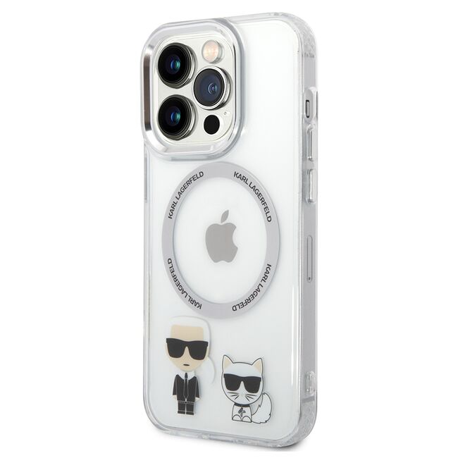 Husa premium pentru  iPhone 14 Pro  Karl Lagerfeld compatibila Magsafe - Clear