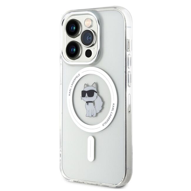 Husa premium pentru  iPhone 14 Pro  Karl Lagerfeld compatibila Magsafe - Clear