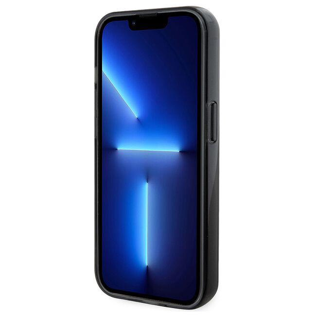Husa premium pentru  iPhone 14 Pro  Karl Lagerfeld compatibila Magsafe - Negru denim