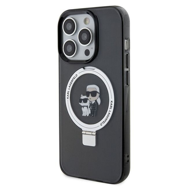 Husa premium pentru  iPhone 14 Pro  Karl Lagerfeld compatibila Magsafe - Negru denim